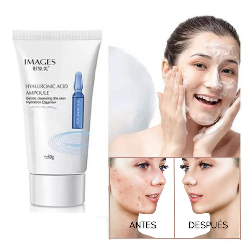 Espuma Facial Con Ácido Hialurónico.